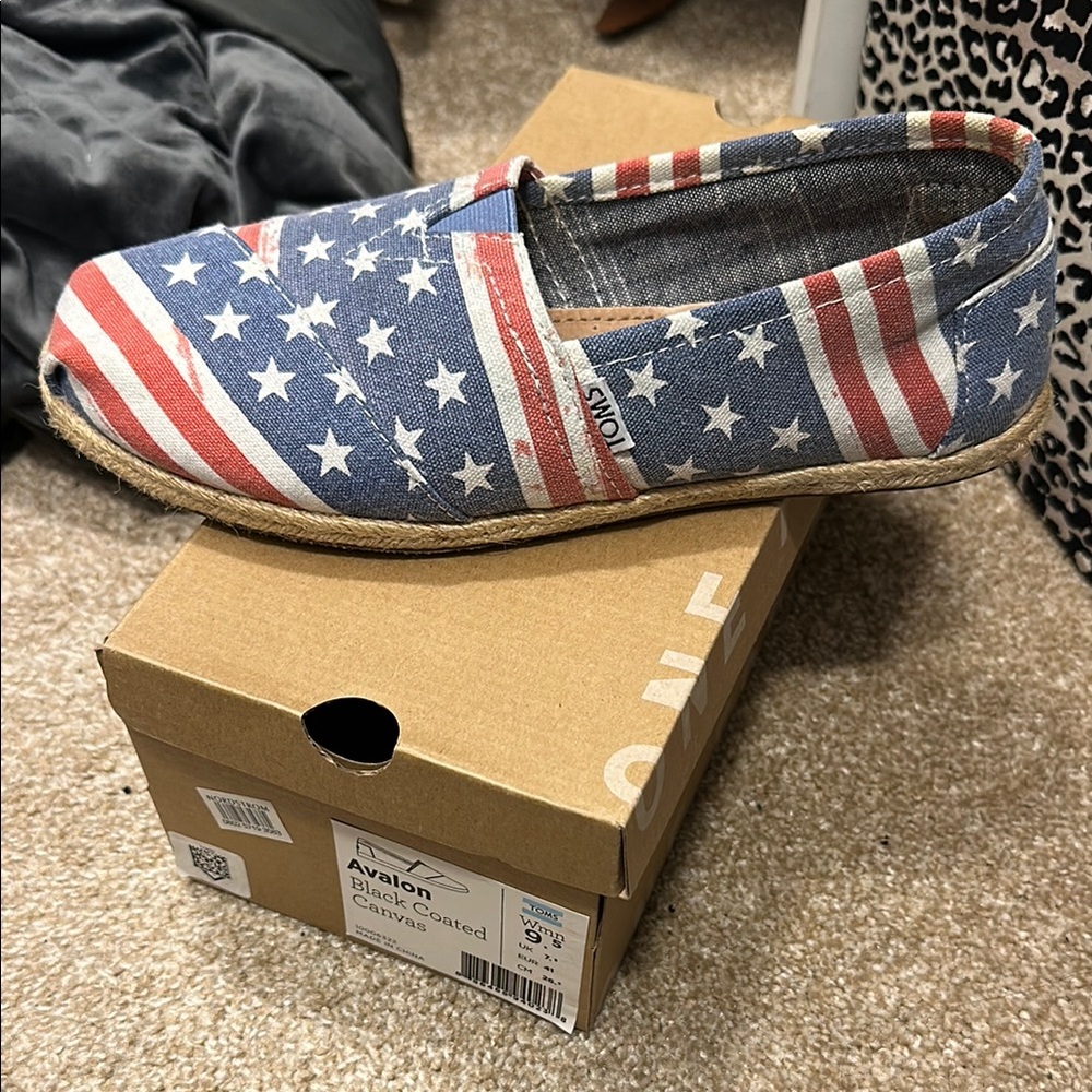 Toms Stars and Stripes Slip-On Shoes